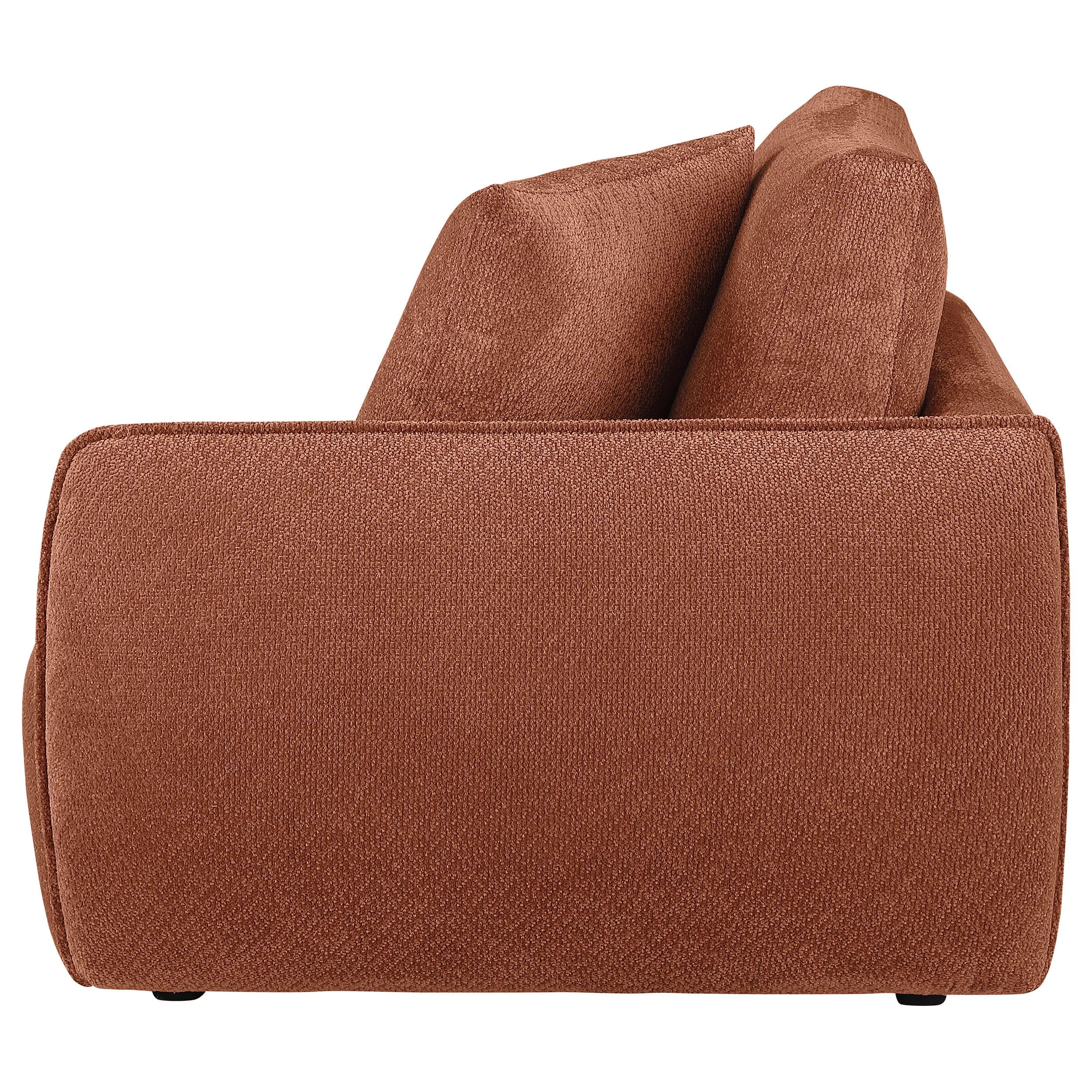 Coaster Furniture Elysia 551894RAF Chenille Upholstered Modular RAF Chair - Coral IMAGE 1